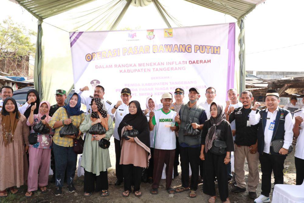 Pj Bupati Tangerang Pimpin Operasi Pasar Bawang Putih