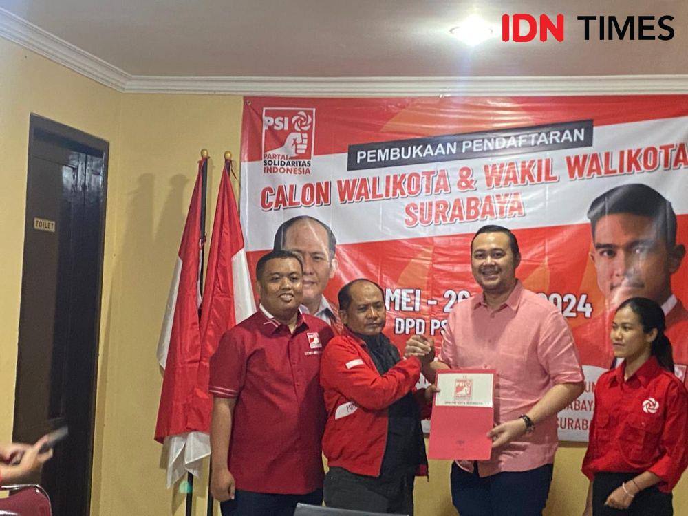 Bayu Airlangga Daftar Bacawali di PSI Surabaya