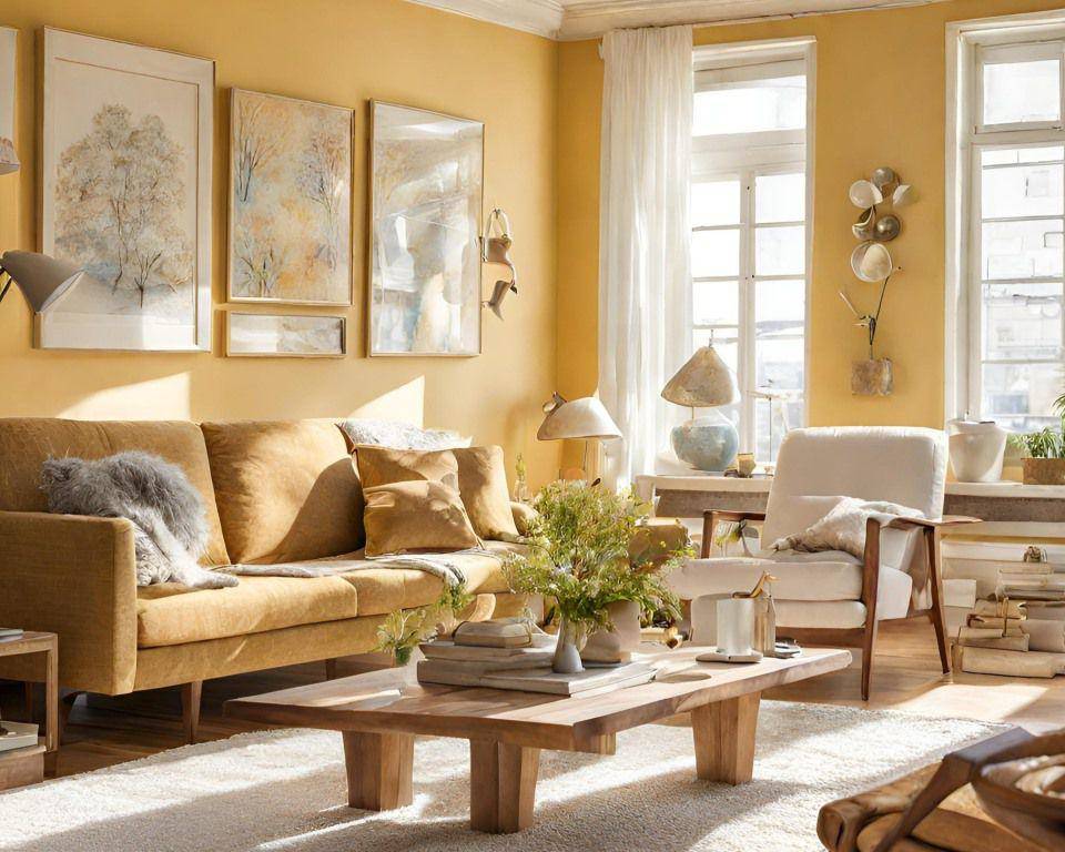 ilustrasi dinding kuning dan sofa cokelat (pixabay.com/pixabay)