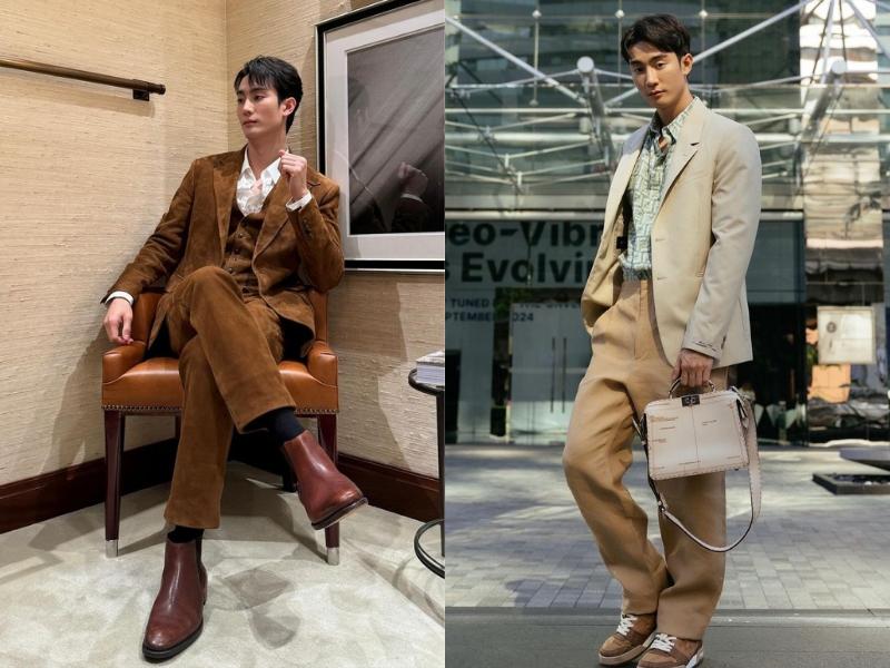 7 Inspirasi Outfit Old Money Style ala Force Jiratchapong, Charming!