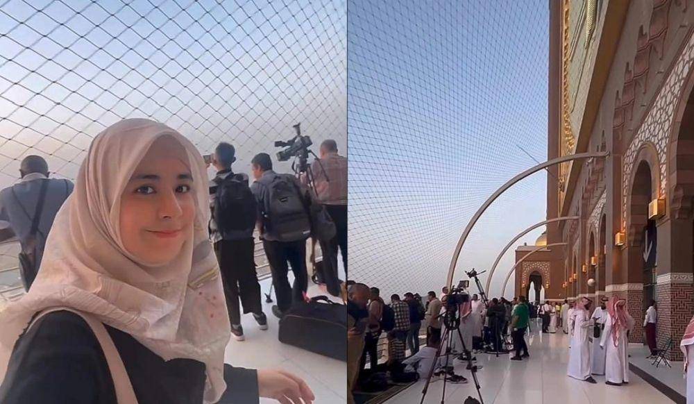 potret Risty Tagor eksplorasi Zamzam Tower (instgaram.com/ristytagor)