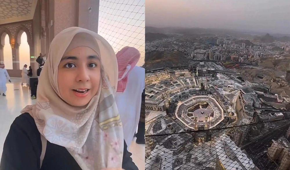 7 Potret Risty Tagor Eksplorasi Zamzam Tower, Salat di Ketinggian!