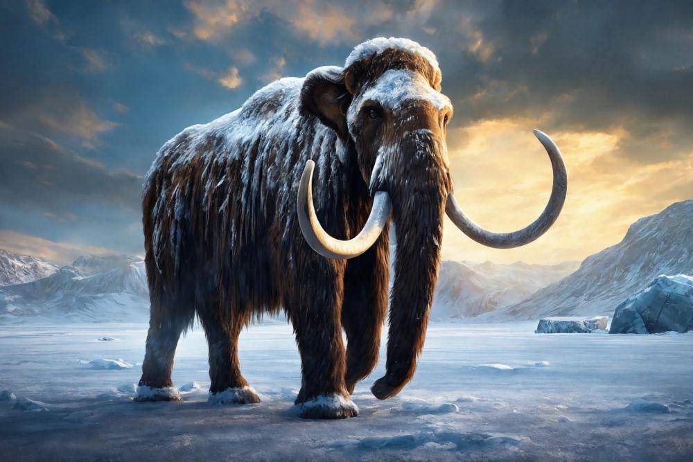 ilustrasi hewan mamut pada zaman es (pixabay.com/Julius H)
