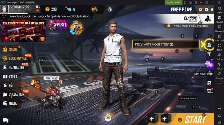 Free Fire di Noxplayer (bignox.com)