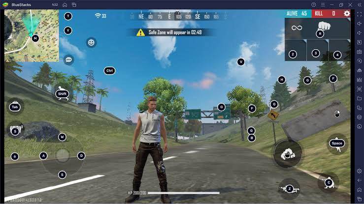 Free Fire di Bluestacks (bluestacks.com)