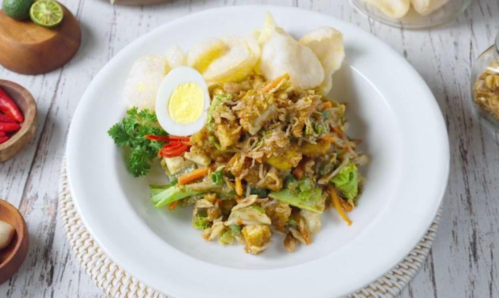Resep Gado-Gado Sederhana ala Rumahan, Kuah Kacang Dadak Bikin Segar