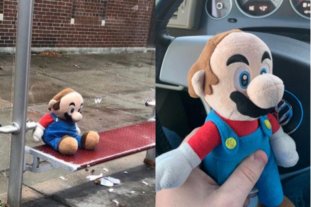 7 Potret Lucu Boneka Mario Bros Tanpa Topi, Rambutnya Bikin Salfok