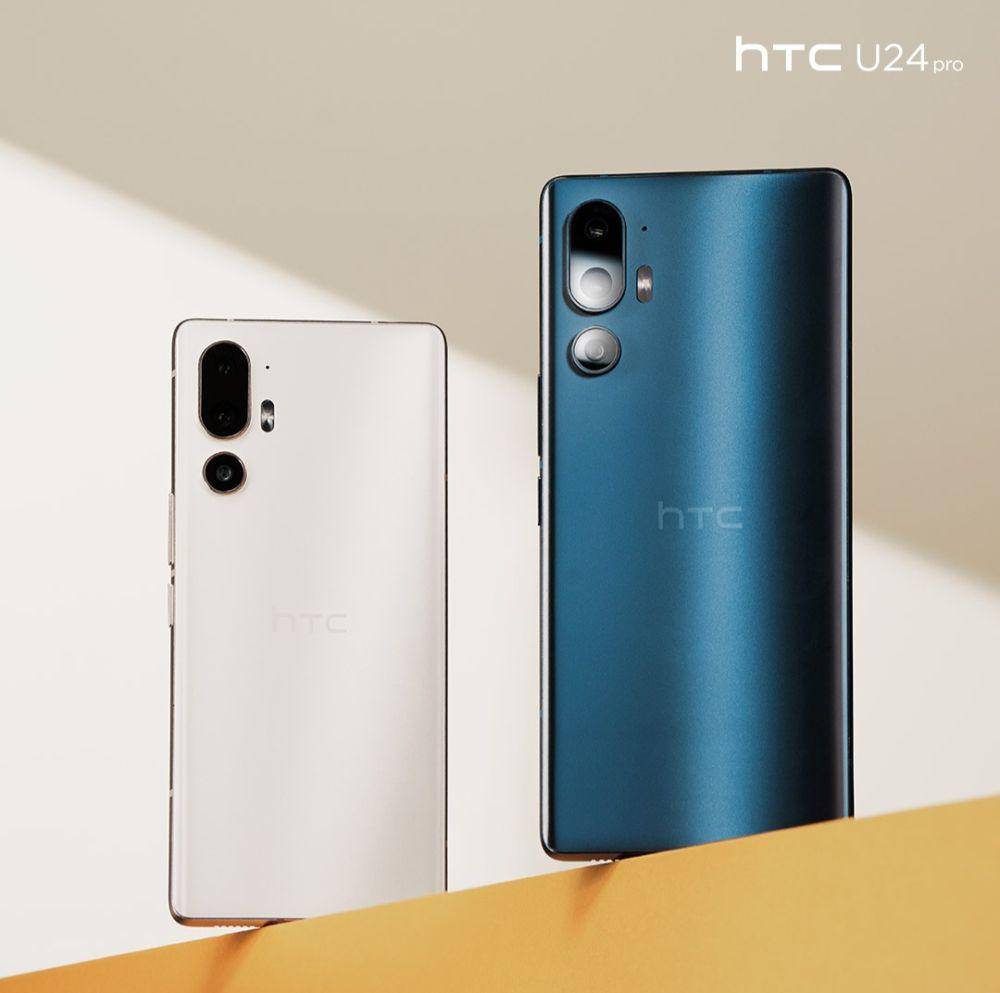 HTC U24 Pro dengan pilihan wrna twilight white dan space blue (instagram.com/HTC Taiwan)
