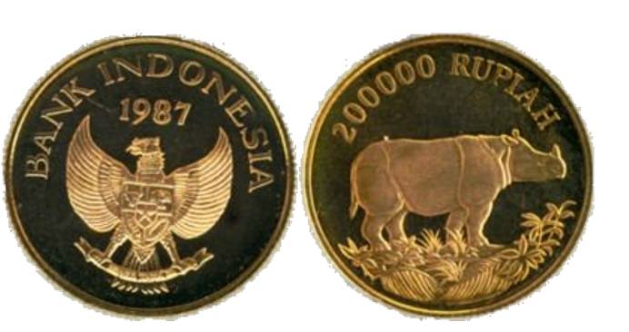 uang koin emas Rp200 ribu (Dok. Bank Indonesia)