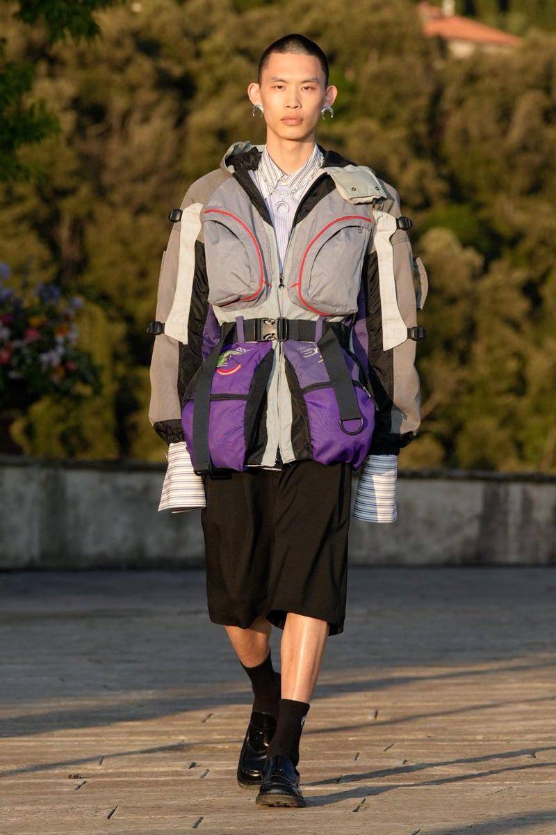 Marine Serre Menswear Collection - Pitti Uomo 106 (instagram.com/bravomodelstokyo)