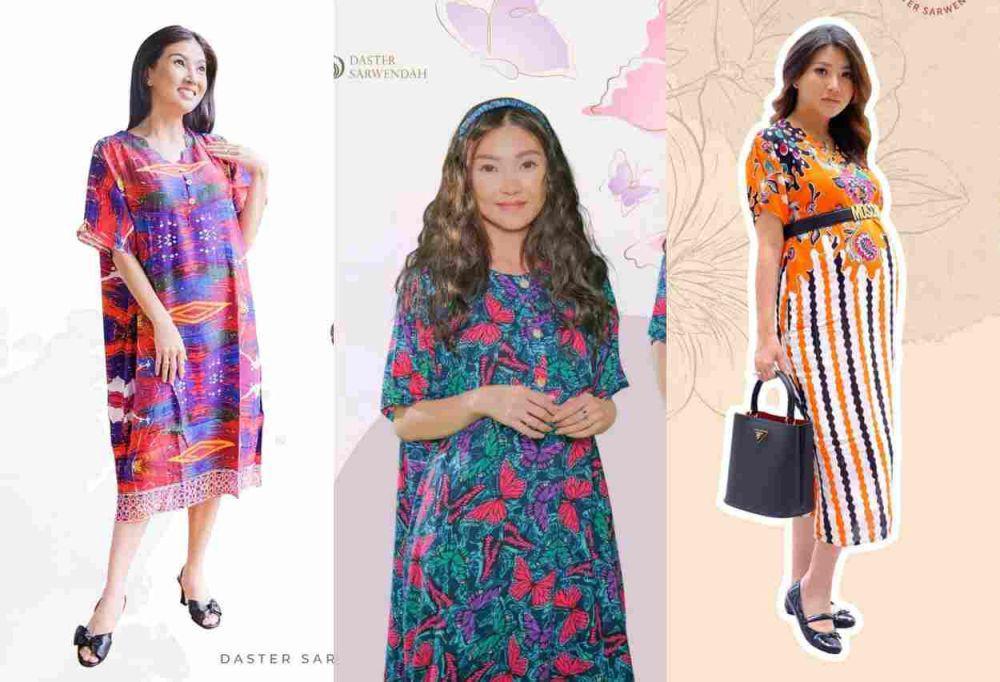 14 Inspirasi Daster ala Sarwendah, Motif dan Warnanya Estetik!