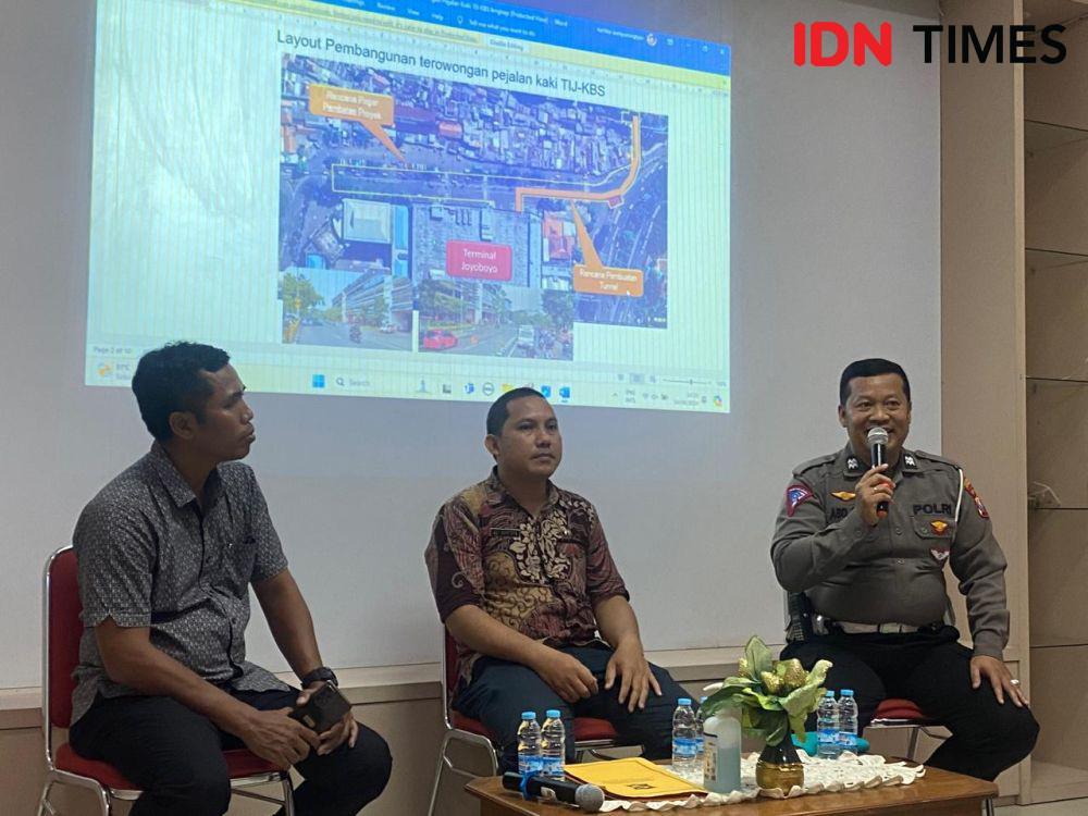 Terowongan Joyoboyo segera Dibangun, Arus Lalu Lintas Dialihkan