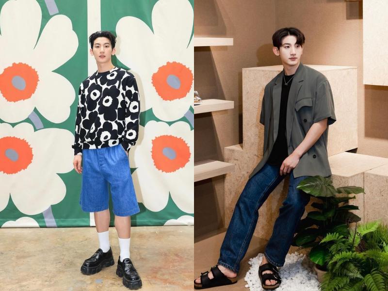 7 Ide OOTD Hangout Nuansa Earth Tone ala Toptap Jirakit, Manis!