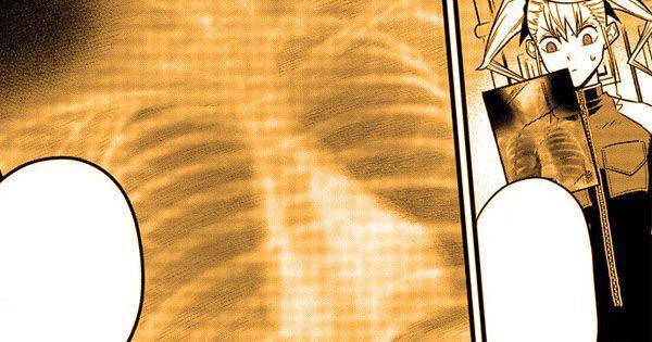 Kikoru mengecek hasil pemeriksaan tubuh Kafka ( Dok. Shueisha / Kaiju No. 8 )