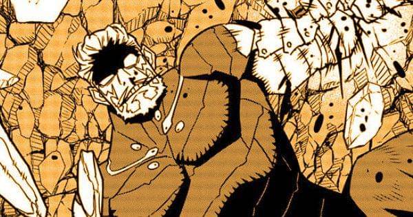 Isao terkapar setelah kalah adu pukulan dengan Kaiju No. 9 ( Dok. Shueisha / Kaiju No. 8 )