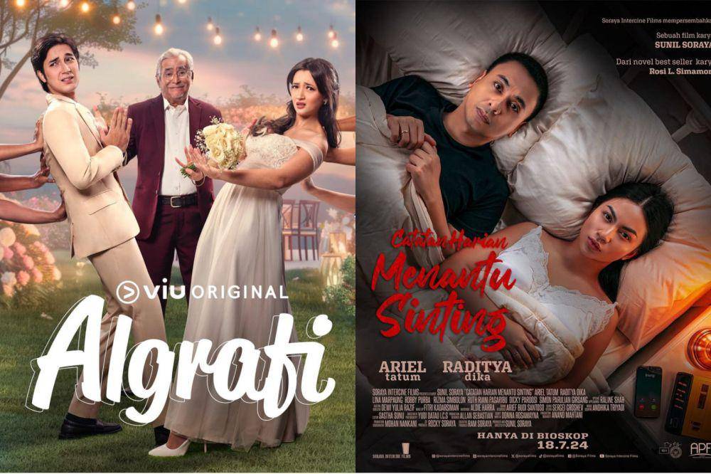 Film tayang paruh kedua 2024 (dok. Viu Original / Algrafi | dok. Soraya Intercine Films / Catatan Harian Menantu Sinting)