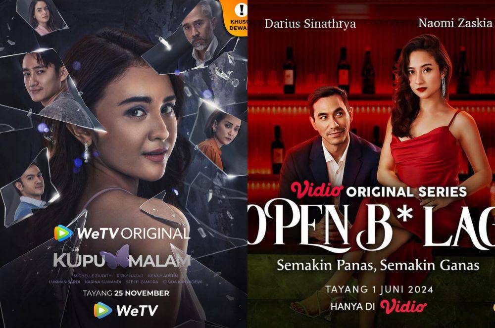 Series tentang dunia prostitusi (dok. MD Pictures / Kupu Malam | dok. Amadeus Sinemagna / Open BO Lagi)