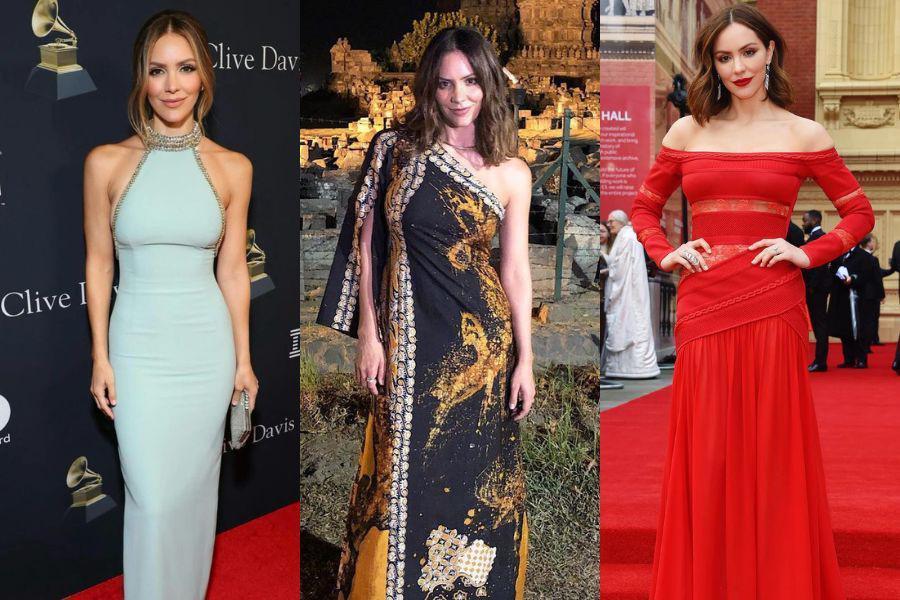 14 Gaya Mewah Katharine McPhee Istri David Foster, Elegan Pakai Batik