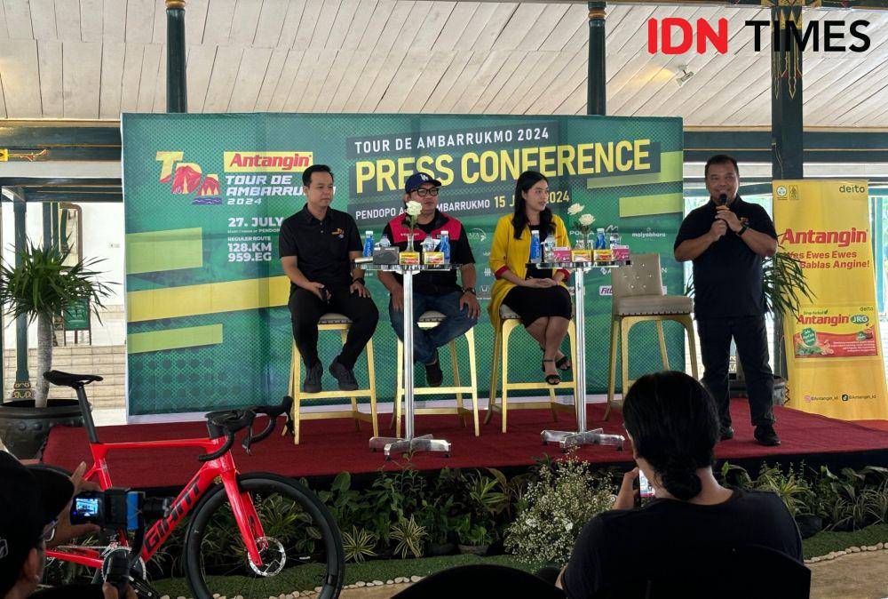 Jumpa pers Antangin Tour De Ambarrukmo 2024. (IDN Times/Herlambang Jati Kusumo)