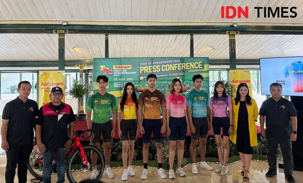 Jumpa pers Antangin Tour De Ambarrukmo 2024. (IDN Times/Herlambang Jati Kusumo)