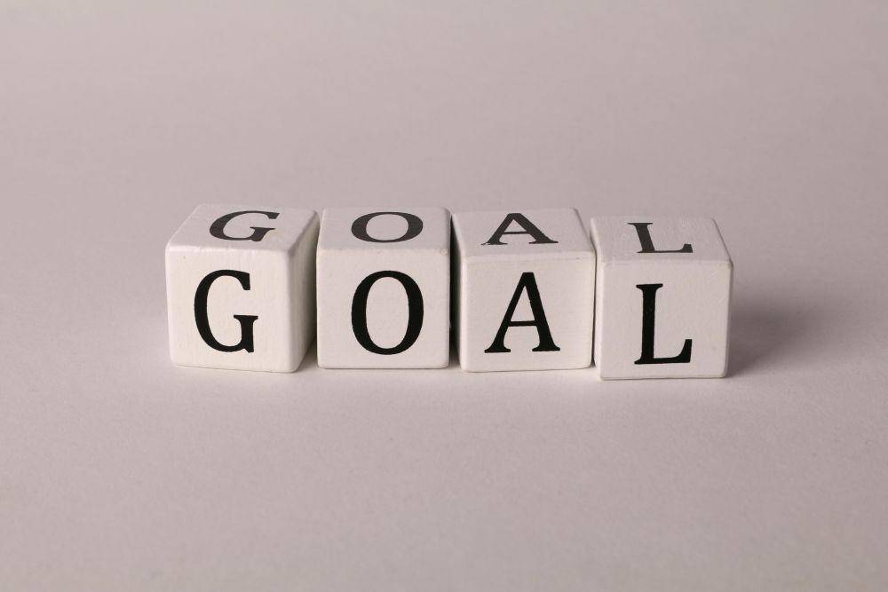 Ilustrasi teks kubus goal (pexels.com/Ann H)