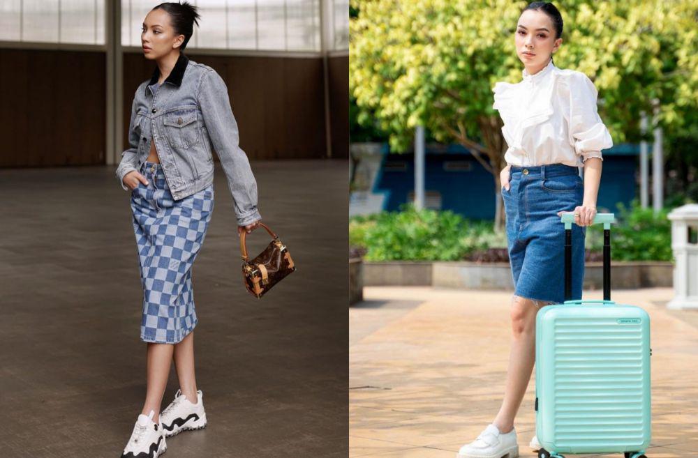11 Ide OOTD Denim ala Nazla Alifa Senia, Casual Timeless