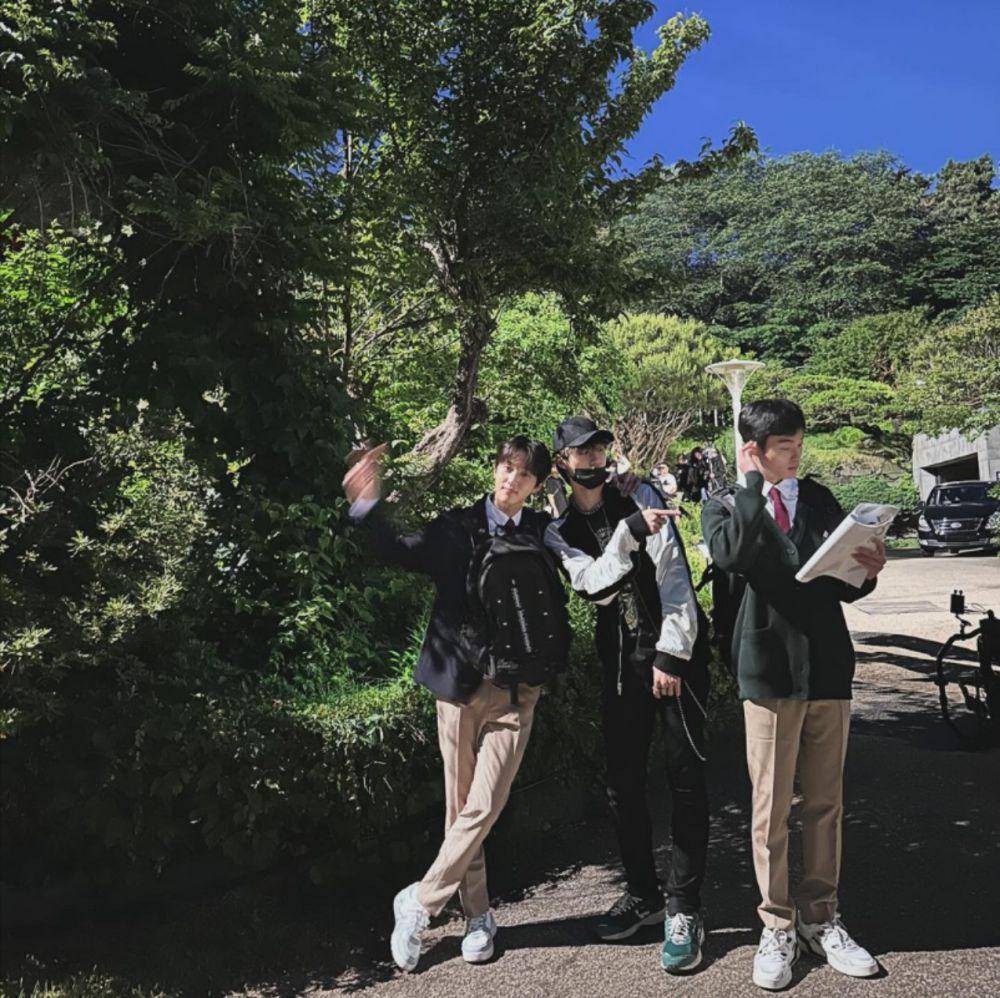 potret keseruan pemain High School Return of a Gangster (instagram.com/__bongjaehyun__)