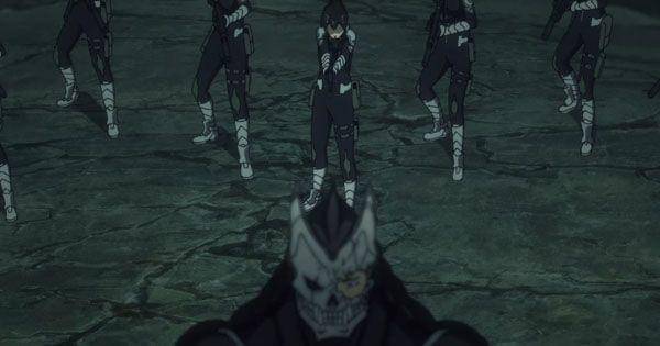 Kafka ditahan Ashiro dan pasukannya ( Dok. Production I.G / Kaiju No. 8 )