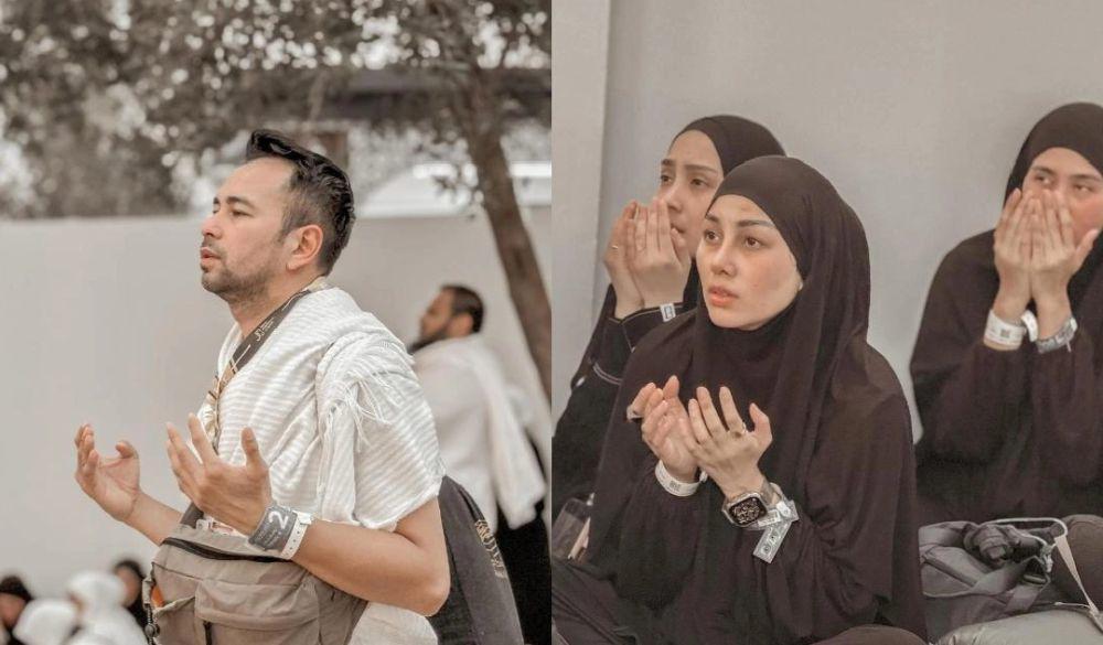 7 Momen Keluarga Raffi Ahmad Wukuf di Arafah, Semuanya Khusyuk Berdoa!
