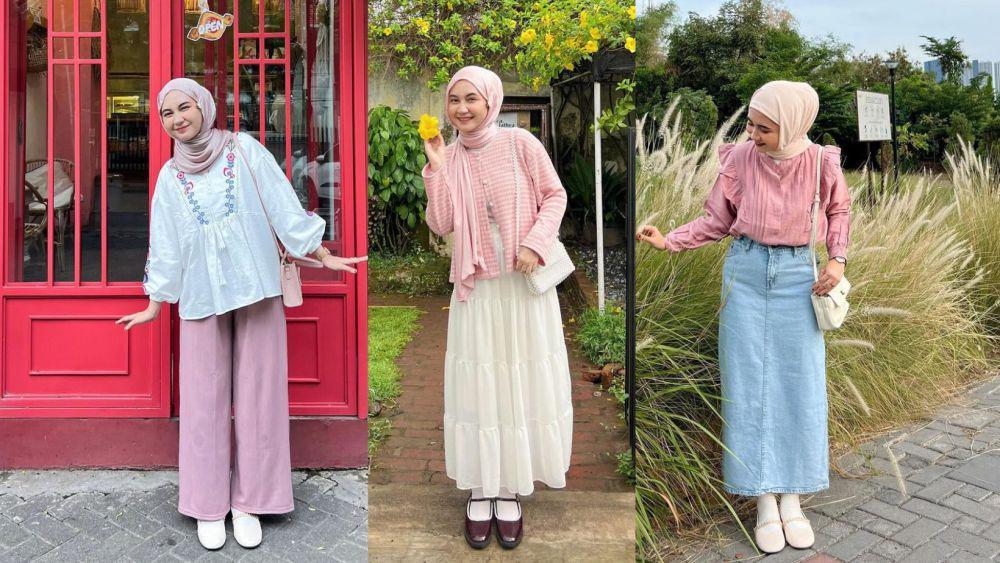 9 Ide Padu Padan Outfit Pink ala Selebgram Nabilabyaaa, Super Cute!
