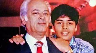 Karan Johar dan ayah (instagram.com/karanjohar)