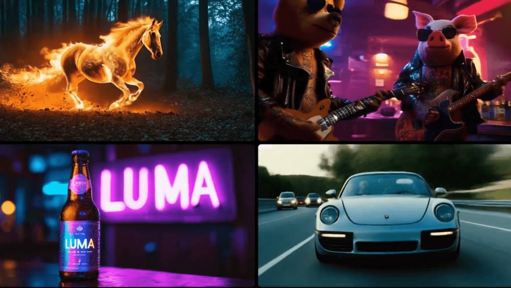 cuplikan beberapa video yang dihasilkan Dream Machine. (lumalabs.ai)
