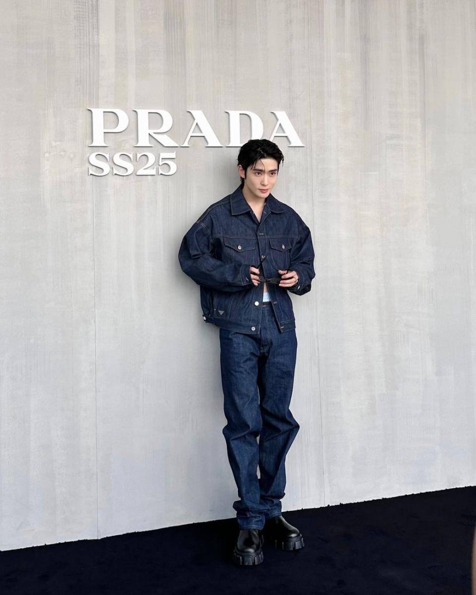Jaehyun NCT di event Prada - Milan Fashion Week Menswear 2024 (instagram.com/nct)