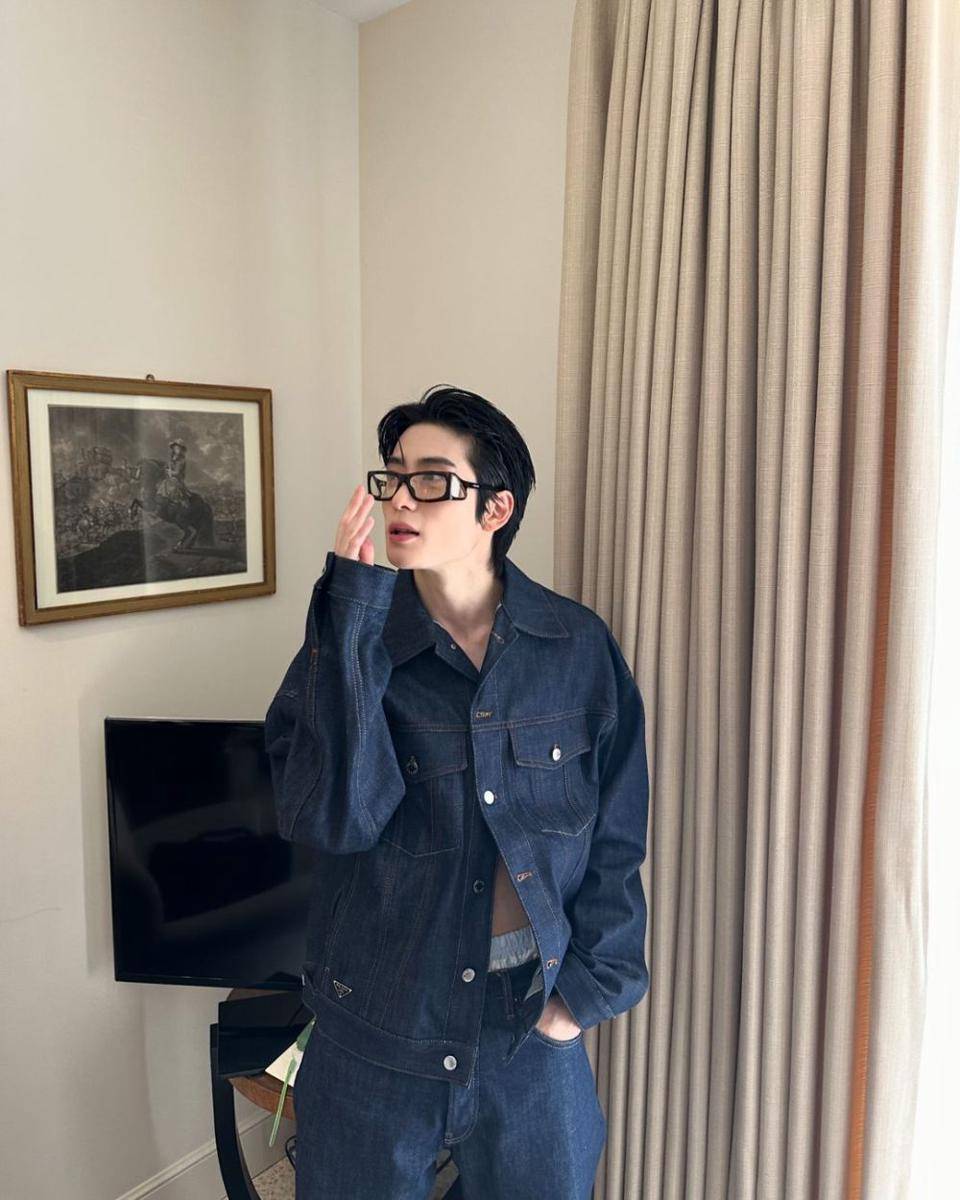 Jaehyun NCT di event Prada - Milan Fashion Week Menswear 2024 (instagram.com/_jeongjaehyun)