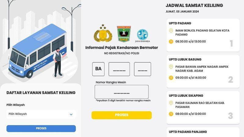tampilan aplikasi E-Samsat Sumbar (dok. Google Play Store)