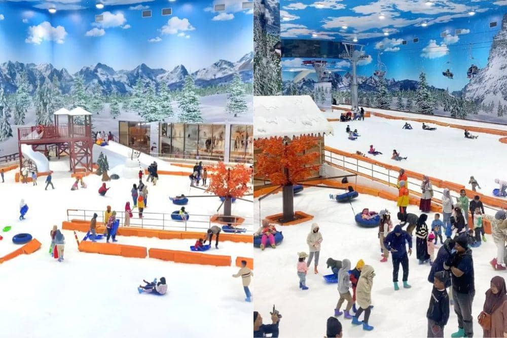 Suasana Trans Snow World, salah satu destinasi wisata di Kota Makassar. (Instagram.com/transsnowworld.makassar)