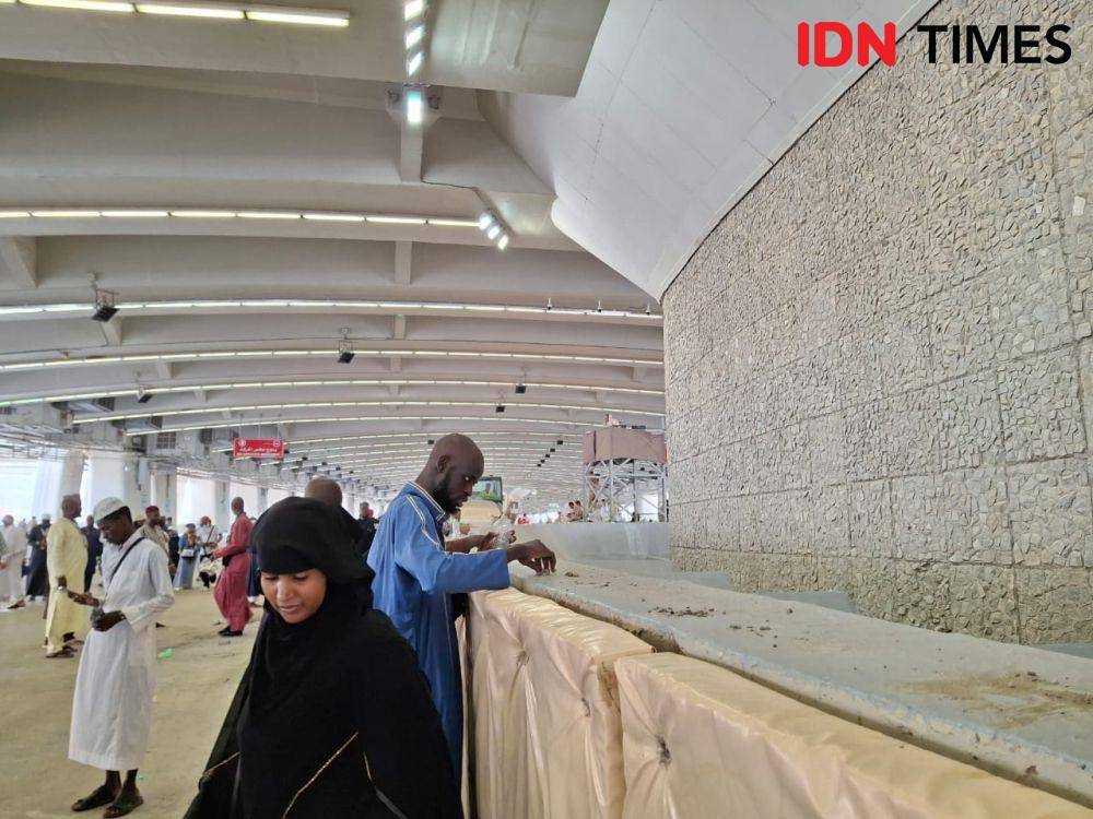 Suasana di Jamarat lantai 3, Mina, Senin (17/6/2024). IDN Times/Faiz Nashrillah