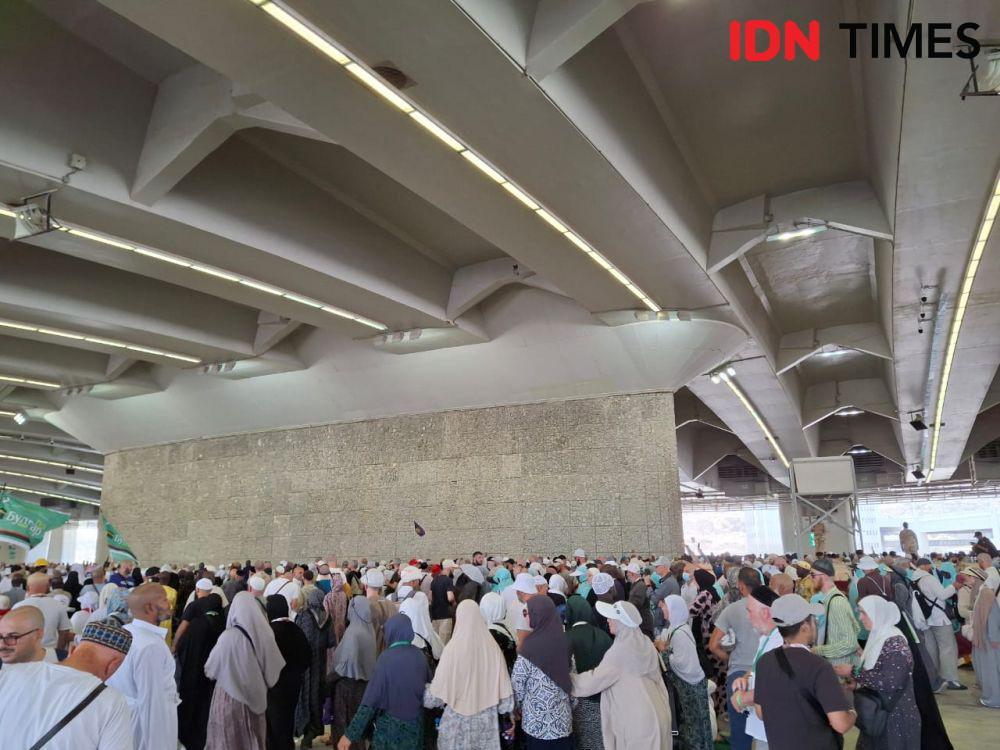 Jemaah di Tenda Mina Tersisa 23 Persen, Mulai Digeser Pagi Ini