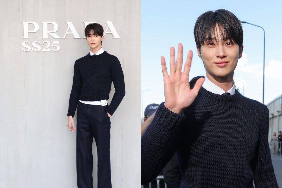 Byeon Woo Seok di Milan Fashion Week 2024 (instagram.com/byeonwooseok | instagram.com/harpersbazaarhk)