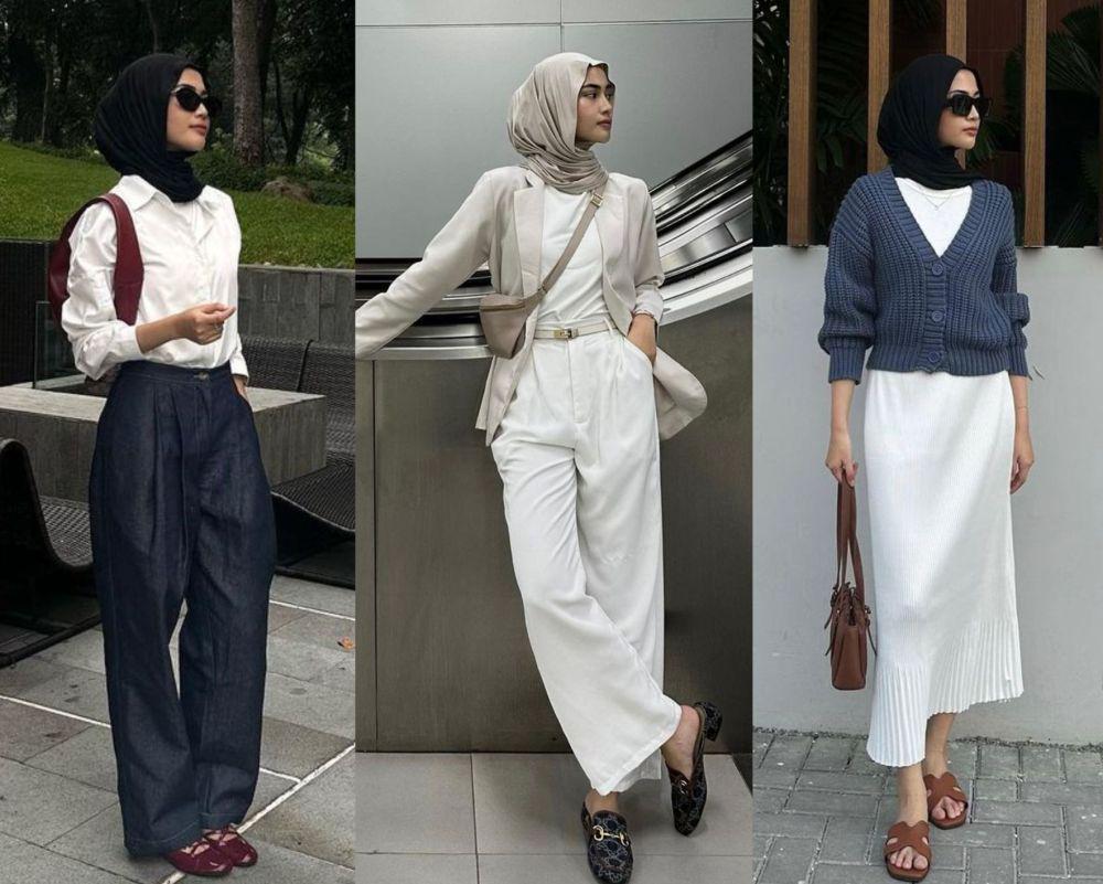 8 Ide Outfit Minimalis dengan Warna Basic ala Ratu Anditya, Chic Abis!