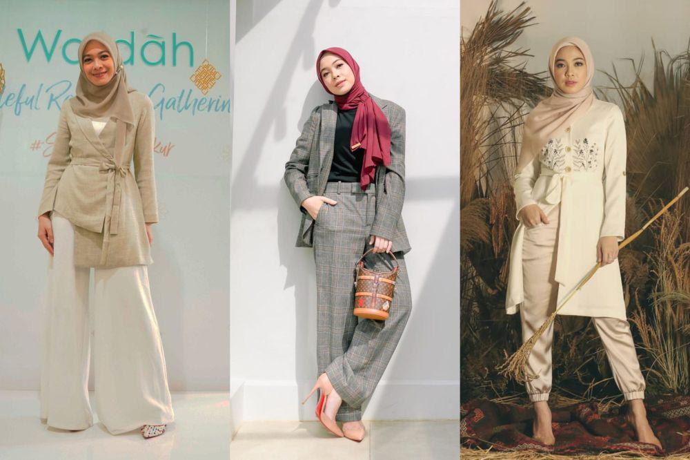 9 Gaya OOTD Hijab ke Kantor ala Dian Ayu Lestari, Fashionable!