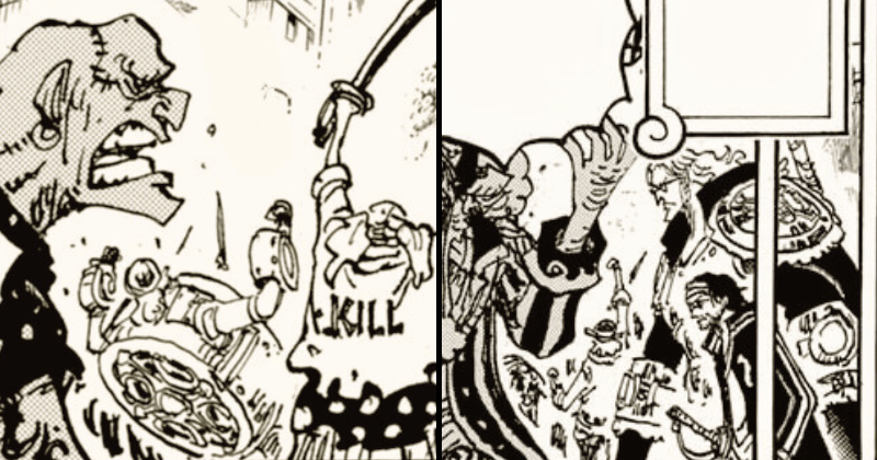 Don Krieg, Gin, dan Pearl. (mangaplus.shueisha.co.jp/One Piece)