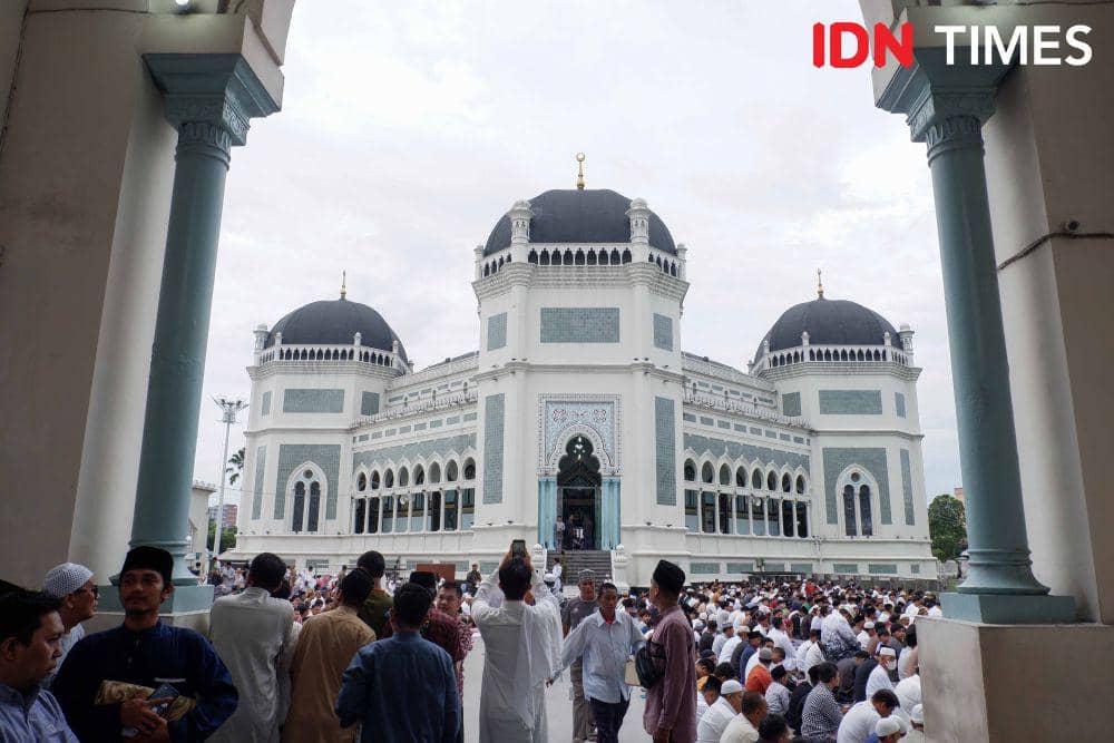5 Alasan Memilih Salat Id di Masjid Raya Al Mashun