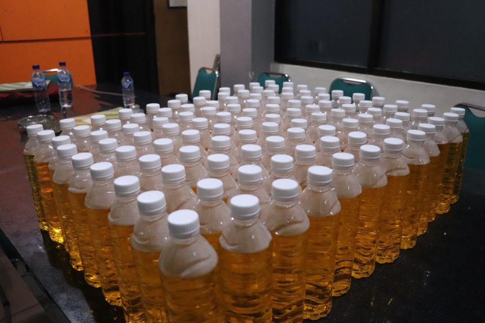 Malam Takbiran, Polres Bantul Razia Ratusan Botol Miras Oplosan