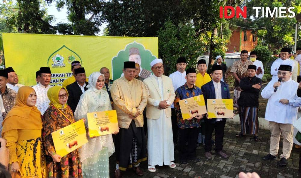 DPP Golkar Kurban 38 Sapi, Airlangga Berpesan Parpol Harus Berkorban
