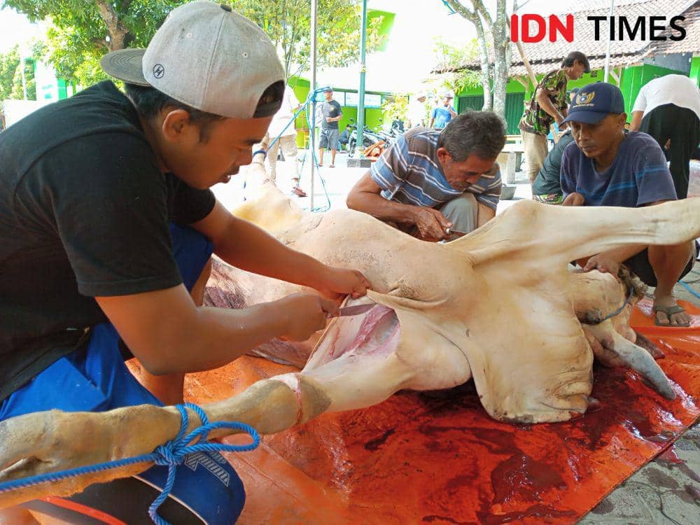 Masjid di Bantul Bagikan Daging Kurban untuk Warga NonMuslim
