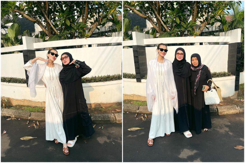 7 Potret Aaliyah Massaid dan Ibu Rayakan Idul Adha, Kurban Sapi!