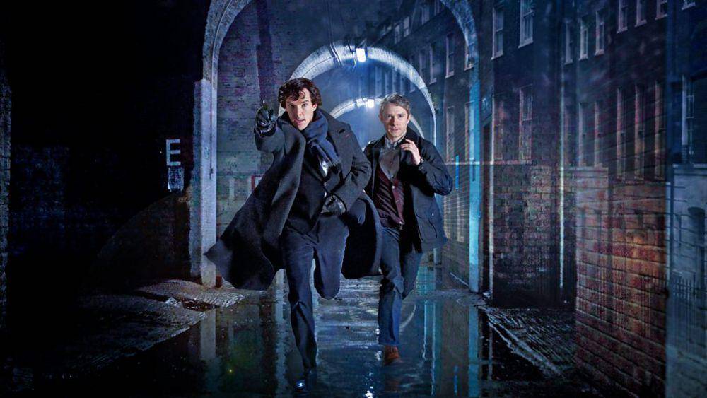 Sherlock Holmes dan Dr. Watson yang diperankan Benedict Cumberbatch dan Martin Freeman (dok. BBC One/Sherlock)