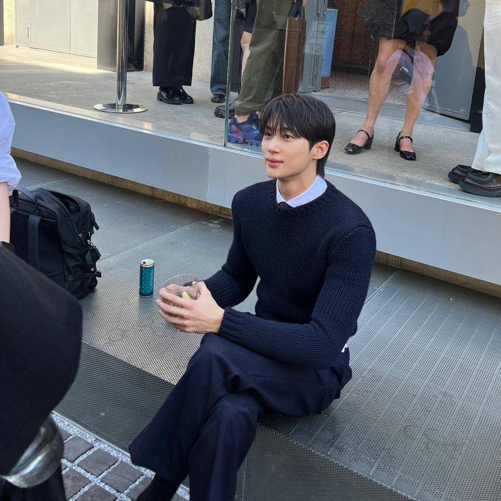 Byeon Woo Seok di Milan Fashion Week 2024 (instagram.com/byeonwooseok)