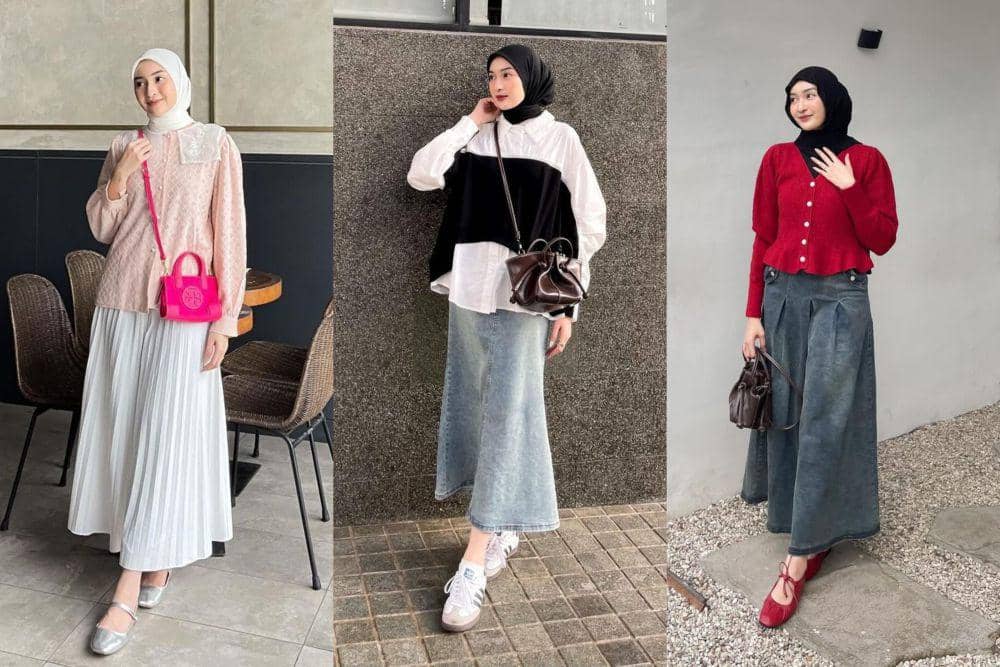 10 Ide OOTD Hijab Aneka Warna ala Ingrid Yulika, Anti Monoton!